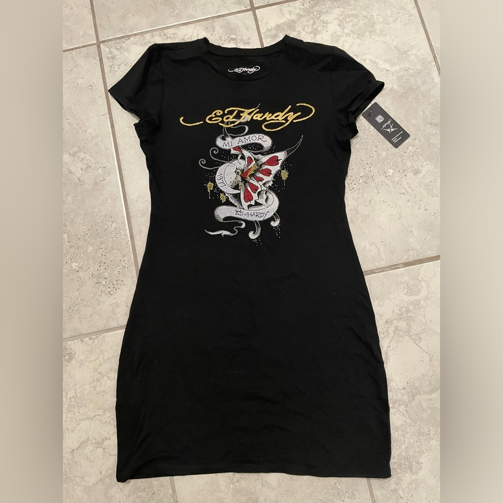 Ed Hardy Dress with Rhinestones